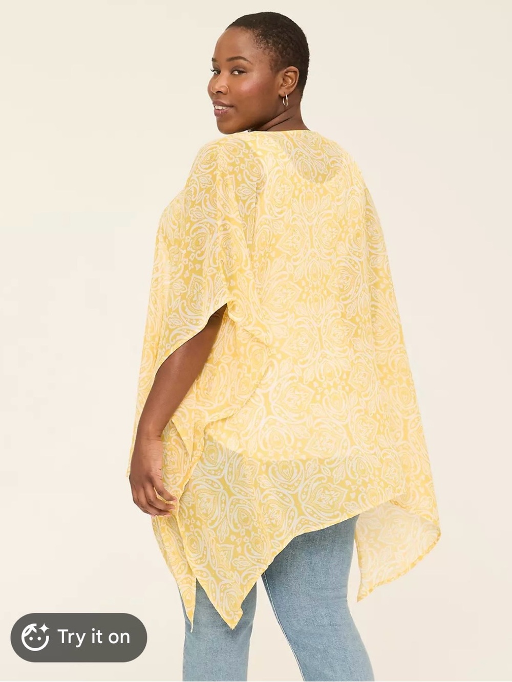 Cato Mustard Yellow Floral Strap-Back Top